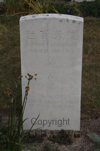 Les Baraques Military Cemetery Sangatte - Chang Yuan Ling, 